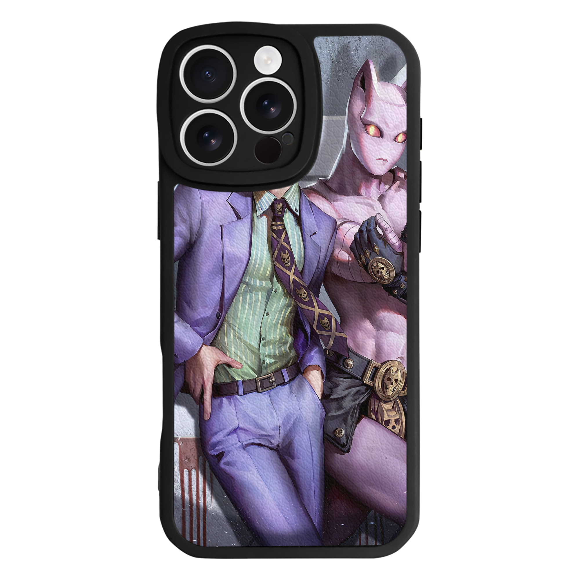 （画像用） ジョジョの奇妙な冒険 JoJo's Bizarre Adventure 【iPhone 16シリーズ対応】シリコンスマホケース（レザー調） 材質：シリコン